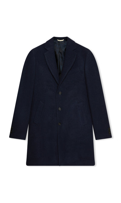 Cappotto Semi Foderato In Puro Cashmere