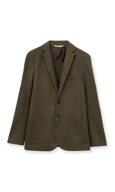 Brera 6PM Two-Button Jacket In Cashmere And Linen Jersey