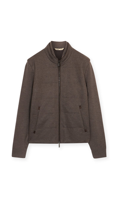 Brenta Zip-Up Blouson in Virgin Wool