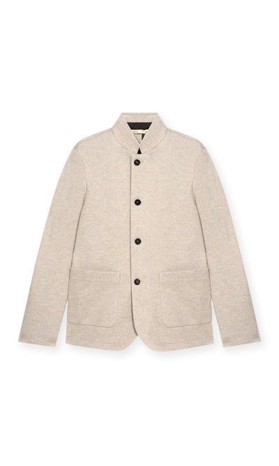 Giacca Stendhal Con Stand Up Collar In Esclusivo Light Wool Felt