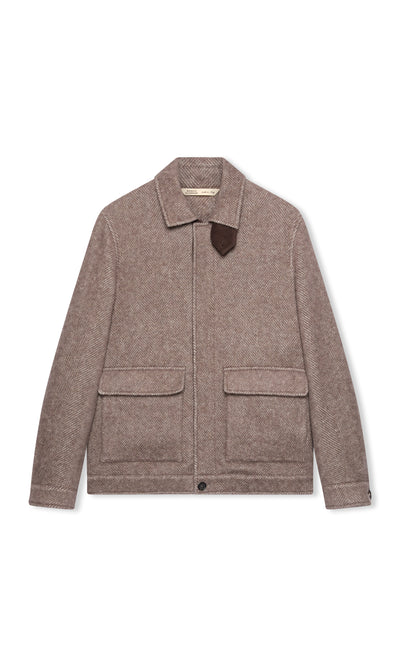 Blouson In Pregiata Miscela Di Lana E Alpaca