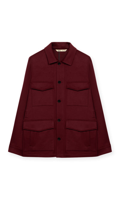 Giacca Safari In Puro Cashmere