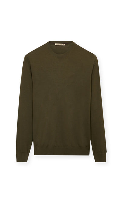 Crew-neck Sweater In Finest Wool Wish