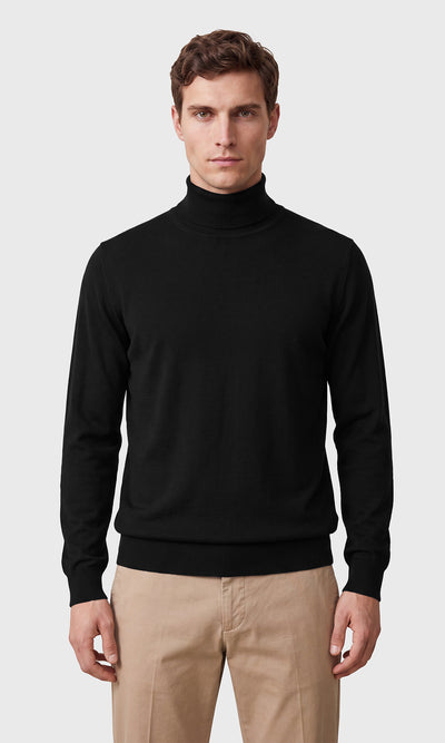 Pullover Dolcevita In Pregiata Lana