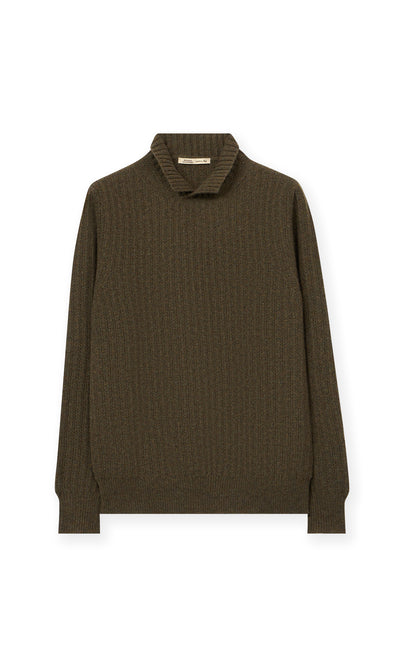 Open Turtleneck Sweater In Pure Cashmere