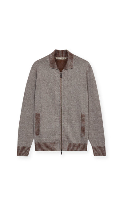 Overshirt Con Zip Lavorazione Vanisè