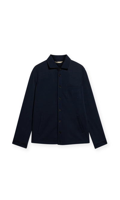 Solferino Overshirt In Pura Lana Vergine