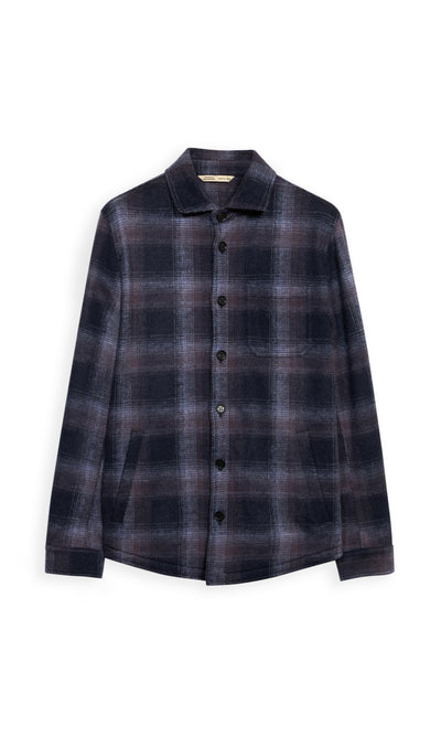 Solferino Overshirt In Jersey Di Lana Extra Fine Disegno Esclusivo Maurizio Baldassari