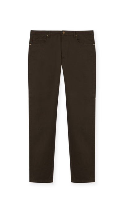 Five-Pocket Trousers In A Refined Cotton And Wool Blend